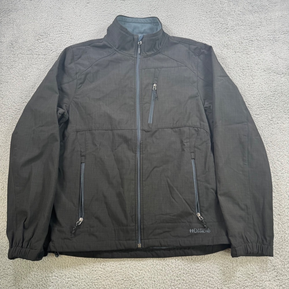 Black Diamond Mens‎ L G Full Zip Softshell Jacket Black